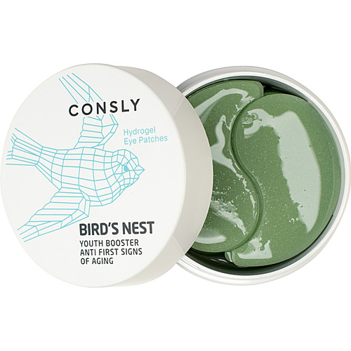 Consly Патчи для глаз с экстрактом ласточкиного гнезда - Bird's nest aqua eye patch, 60шт
