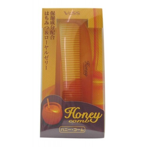 Vess Расческа для придания блеска волосам с маточным молочком пчёл «складная» - Honey brush, 1шт