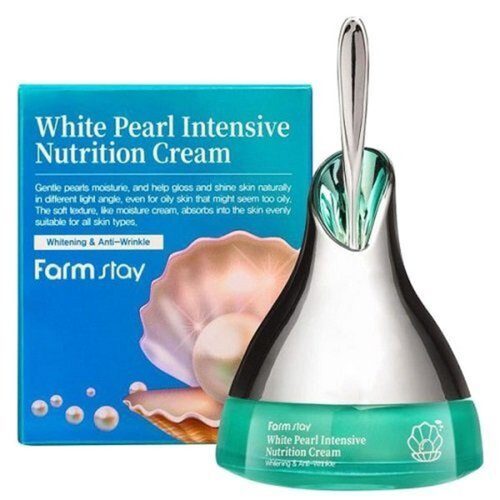 FarmStay Крем интенсивно питательный с экстрактом жемчуга – White pearl intensive nutrition , 50г