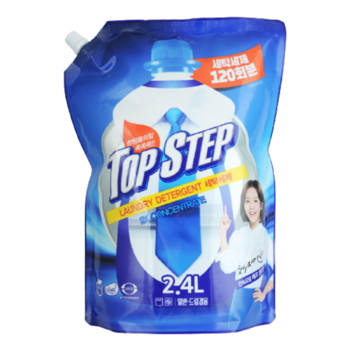 Kmpc Жидкое средство для стирки «Сила 5 ферментов» з/б - Top step laundry detergent, 2,4л