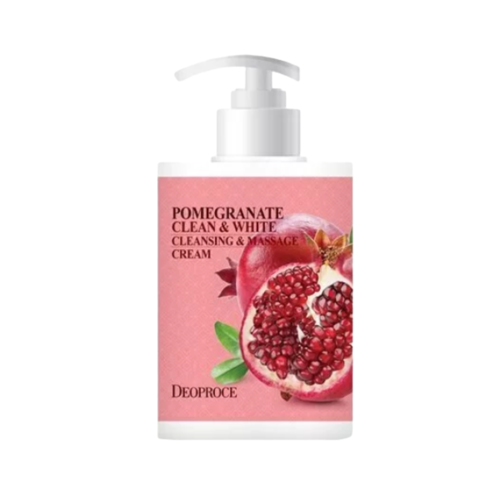 Deoproce Крем для тела и лица c гранатом - Clean&white cleansing massage cream pomergranate,430мл