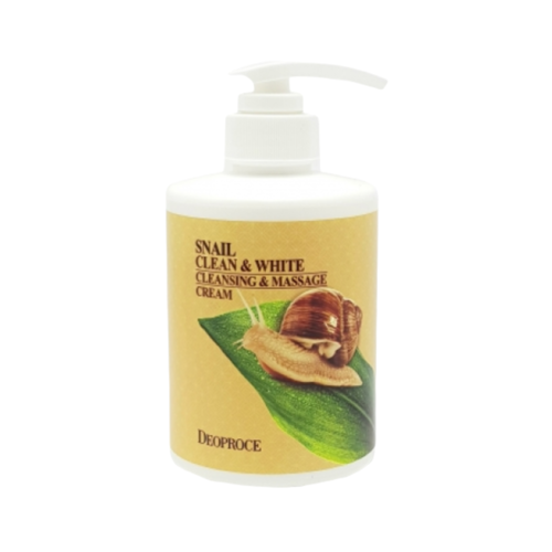 Deoproce Крем для тела и лица с улиткой - Clean&white cleansing massage cream snail, 430мл