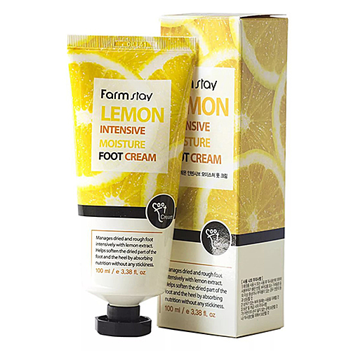 FarmStay Крем для ног смягчающий с экстрактом лимона - Lemon intensive moisture foot cream, 100мл