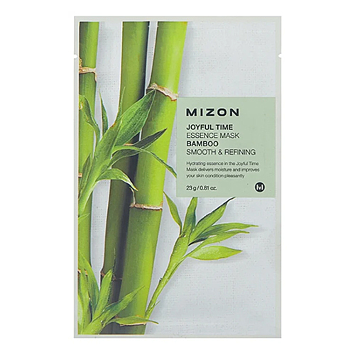 Mizon Маска тканевая для лица с экстрактом бамбука - Joyful time essence mask bamboo, 23г
