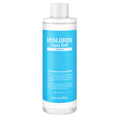 Secret Key Тонер гиалуроновый - Hyaluron aqua soft toner, 500мл