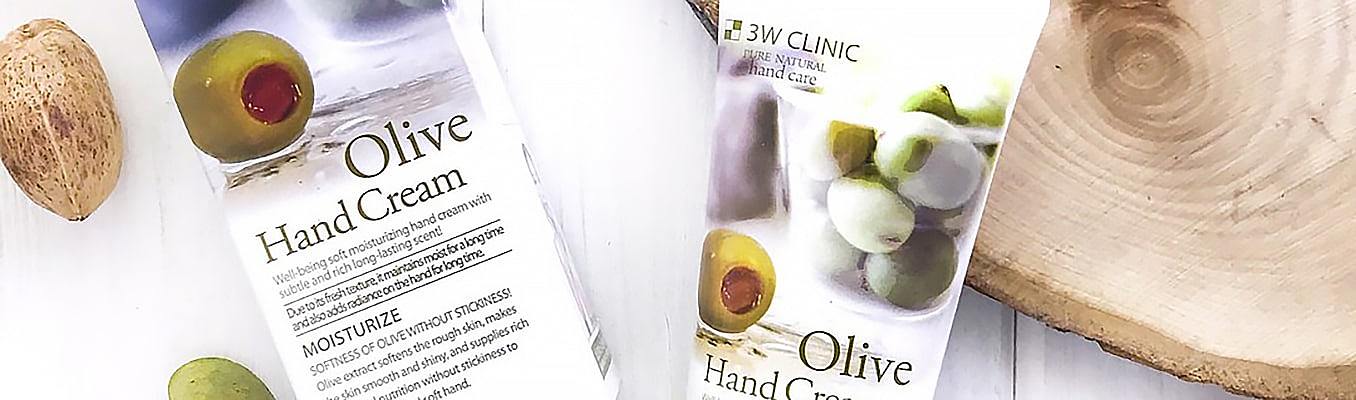 3W Clinic Крем для рук с оливковым маслом - Olive hand cream, 100мл