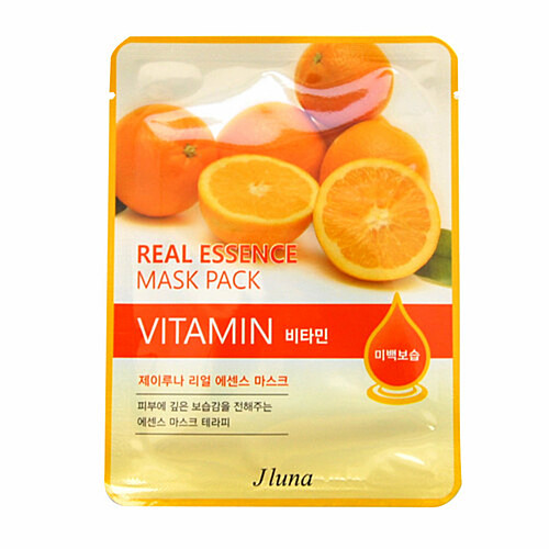 Juno Маска тканевая с витаминами - Real essence mask pack vitamin, 25мл