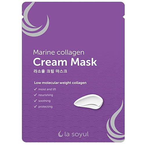 La Soyul Маска тканевая с кремовой эссенцией - Marine collagen cream mask, 28г