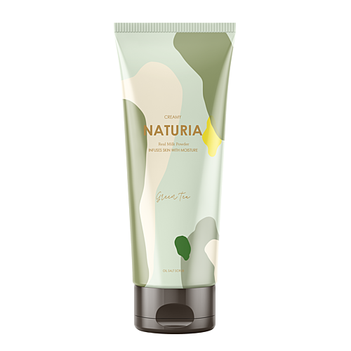 Naturia Скраб для тела зеленый чай - Creamy oil salt scrub green tea, 250г