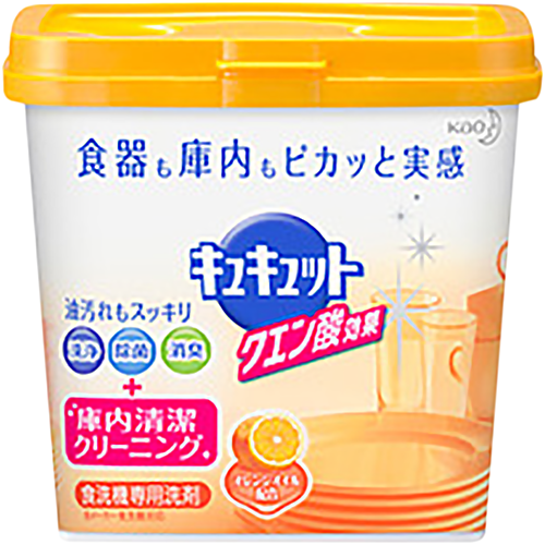 KAO Порошок для посудомоечных машин с ароматом апельсина - Citric acid effect orange oil, 680г