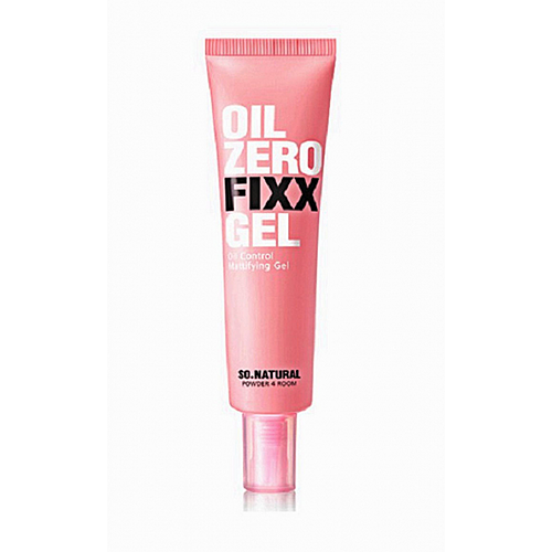 So Natural Гель для фиксации макияжа матирующий - Oil zero fixx gel, 40мл