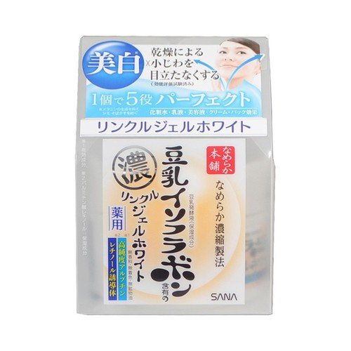 Sana Крем-гель увлажняющий и осветвляющий с ретинолом и изофлавонами сои – Wrinkle gel cream, 100г