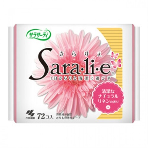 Kobayashi Прокладки ежедневные гигиенические с ароматом натурального льна - Sarasaty sara, 72шт