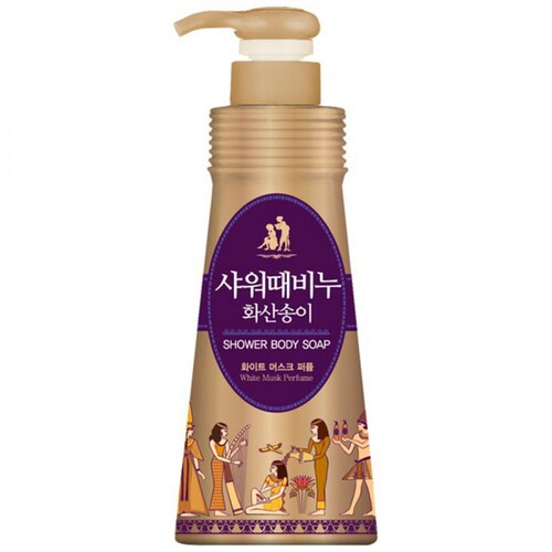 Mukunghwa Мыло для тела жидкое белый мускус - Jeju volcanic scoria shower body soap, 900мл