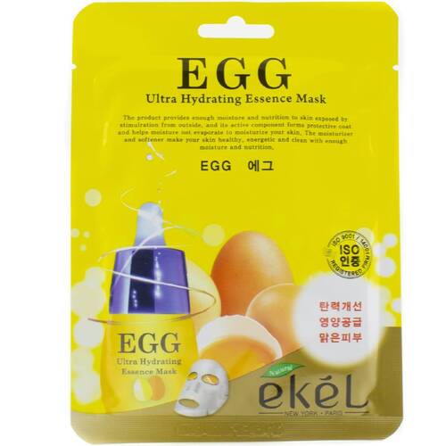Ekel Маска для лица тканевая с яичным желтком - Essence mask egg, 25г