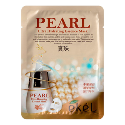 Ekel Маска для лица тканевая с жемчугом - Essence mask pearl, 25г