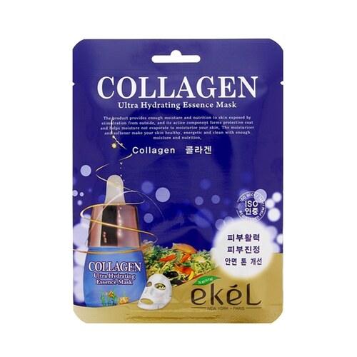 Ekel Маска для лица тканевая с коллагеном - Essence mask collagen, 25г