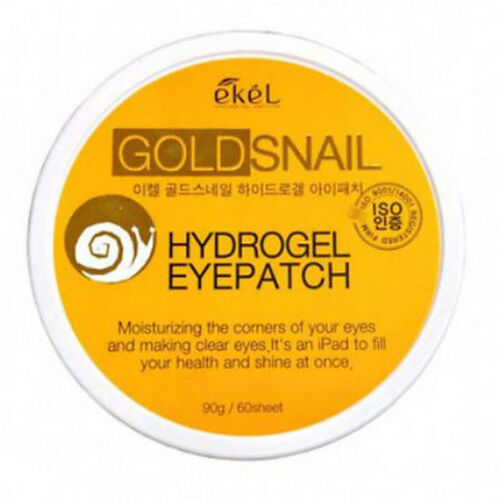 Ekel Патчи для глаз с экстрактом улиточного муцина и золотом - Eye patch gold snail, 60шт