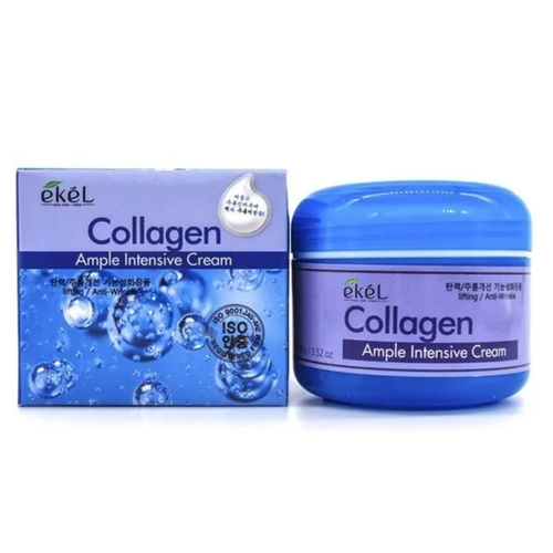 Ekel Крем для лица с коллагеном – Ample intensive cream collagen, 100г