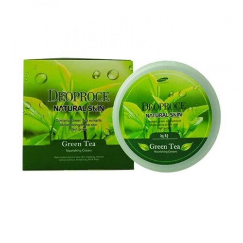 Deoproce Крем для лица и тела с зеленым чаем - Natural skin greentea nourishing cream, 100г
