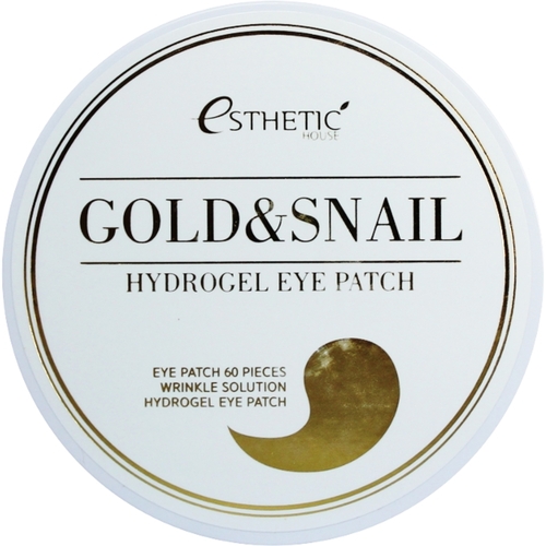 Esthetic House Патчи гидрогелевые с золотом и муцином улитки - Hydrogel eye patch, 60шт