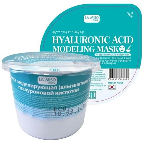 La Miso Маска альгинатная с гиалуроновой кислотой - Hyaluronic acid modeling mask, 28г