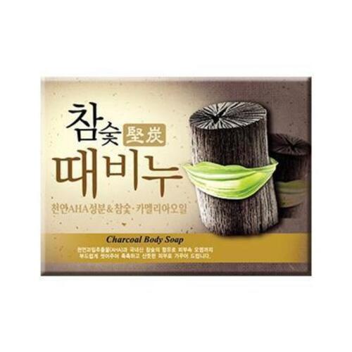 Mukunghwa Мыло-скраб для лица с древесным углем - Hardwood charcoal scrub soap, 100г