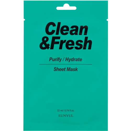 Eunyul Маска тканевая для очищающего и увлажняющего эффекта - Clean&fresh sheet mask, 22мл