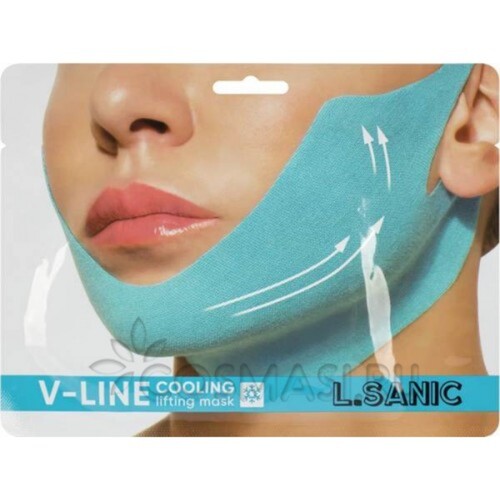 L.Sanic Маска-бандаж для коррекции овала лица - V-line cooling lifting face mask, 20г
