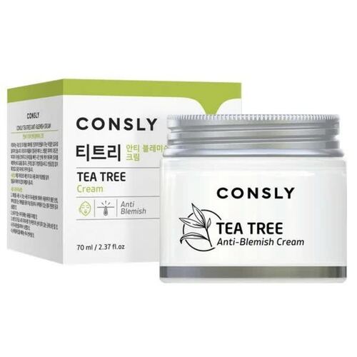Consly Крем для проблемной кожи с экстрактом чайного дерева - Tea tree anti-blemish cream, 70мл