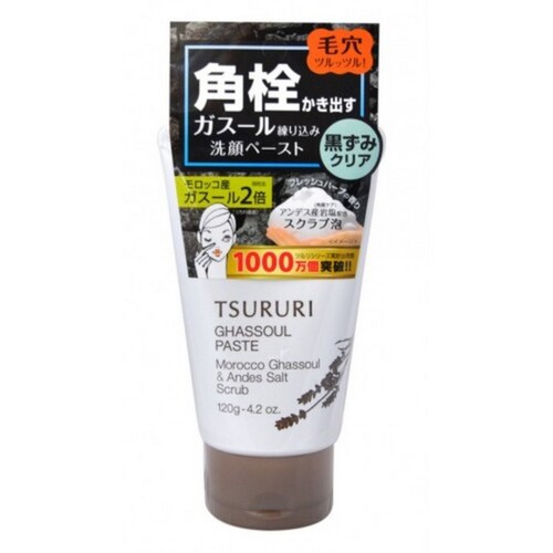BCL Пена-скраб для очищения пор с вулканической глиной - Tsururi pore ghassoul paste, 120г