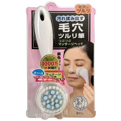 BCL Щеточка для очищения пор массажная - Tsururi massaging pore cleansing, 1шт