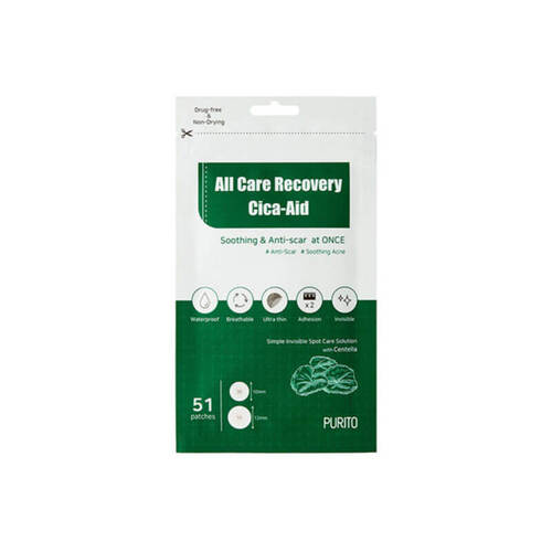 Purito Патчи для проблемной кожи - All care recovery cica-aid, 5г