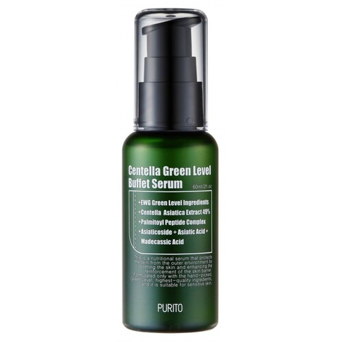 Purito Сыворотка для восстановления кожи с центеллой - Centella green level buffet serum, 60мл