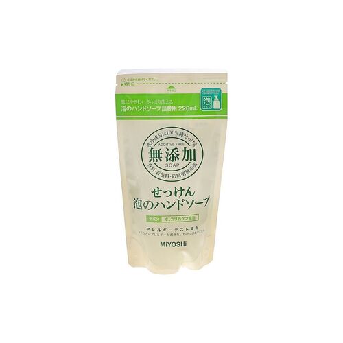 Miyoshi Мыло для рук жидкое пенящееся з/б - Additive free bubble hand soap, 220мл