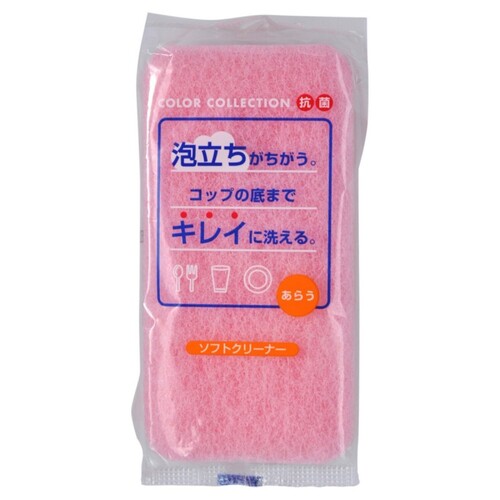 Ohe Губка для мытья посуды «трехслойная, мягкая» - Soft cleaner, 1шт