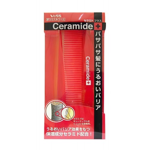 Vess Расческа для увлажнения и смягчения волос с церамидами «складная» - Ceramide brush, 1шт