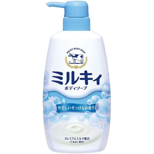 COW Мыло для тела жидкое молочное, с ароматом цветочного мыла - Мilky body soap, 550мл