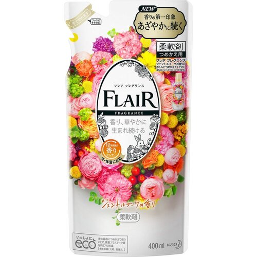KAO Кондиционер для белья с ароматом цветочного букета з/б - Flair fragrance gentle bouquet, 400мл