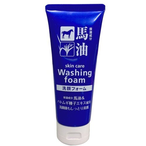 Cosme Station Пенка для умывания и удаления макияжа - Horse oil & hatomugi washing foam, 130г