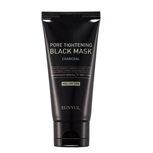 Eunyul Маска-пленка очищающая против черных точек - Pore tightening black mask, 50мл