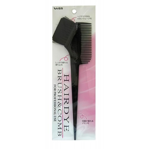 Vess Гребень c щеткой для профессионального окрашивания волос «малый» - Hairdye brush and comb, 1шт