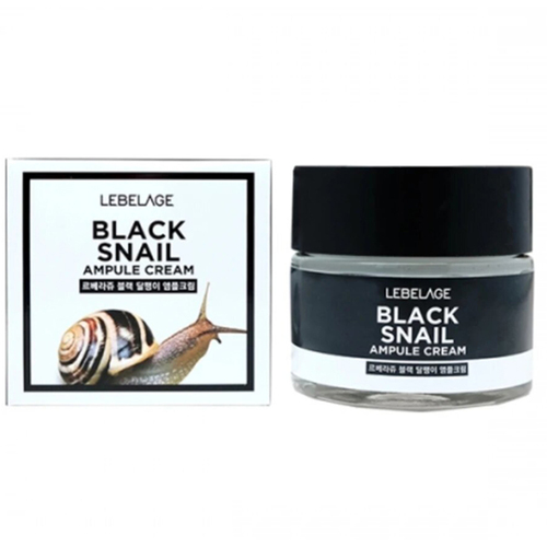 Lebelage Крем ампульный с муцином чёрной улитки - Ampule cream black snail, 70мл