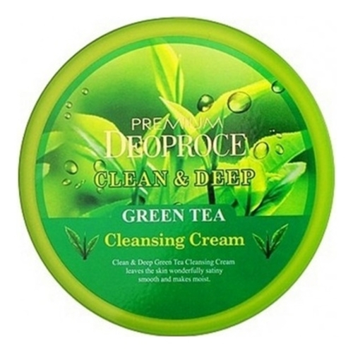 Deoproce Крем для лица очищающий зеленый чай – Premium clean & deep cleansing cream, 300г