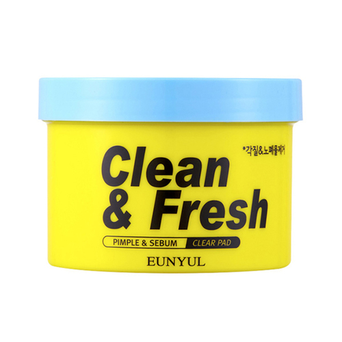Eunyul Подушечки очищающие с кислотами - Clean & fresh pimple & sebum clear pad, 170мл