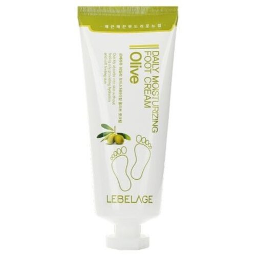 Lebelage Крем для ног увлажняющий с экстрактом оливы - Daily moisturizing olive foot cream, 100мл