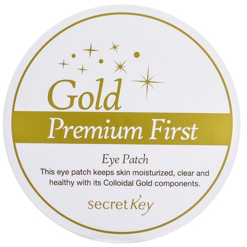 Secret Key Патчи для глаз с золотом - Gold premium first eye patch, 60шт