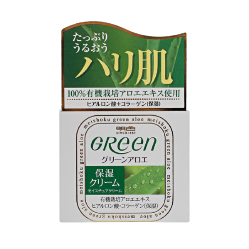 Meishoku Крем увлажняющий для сухой кожи лица - Green plus aloe moisture cream, 48г