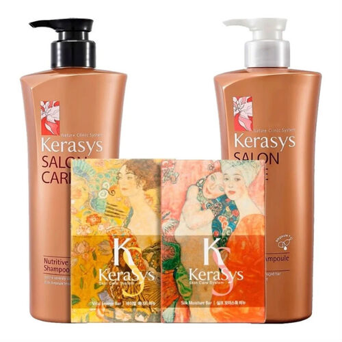 KeraSys Набор №4 шампунь, кондиционер и мыло «питание» - Salon care
