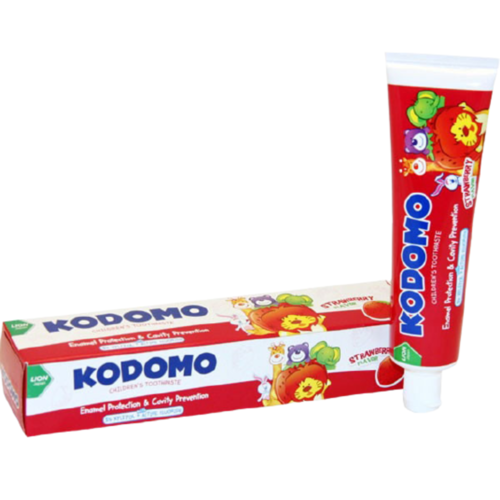 Lion Паста зубная для детей с 6 месяцев с ароматом клубники - Kodomo, 65г